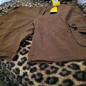 MENS'S CARGO SHORTS BROWN IN COLOR WITH TAGS